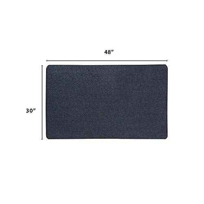 VersaTex Multi-Purpose Rubber Floor Mat for Indoor or Outdoor Use, Utility Mat for Entryway, Home Gym, Exercise Equipment, Tool Box Liner, Garage, Under-Sink, Patio, and Door Mat; 30" x 48", Black