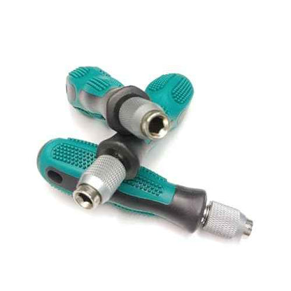 Bit Driver Handle,2 Pieces 1/4 inch Hex Quick Release Change Handle,6.35mm Hex Screwdriver Bit Holder Handle Set with Non-slip Handle Screwdriver Bit Holder