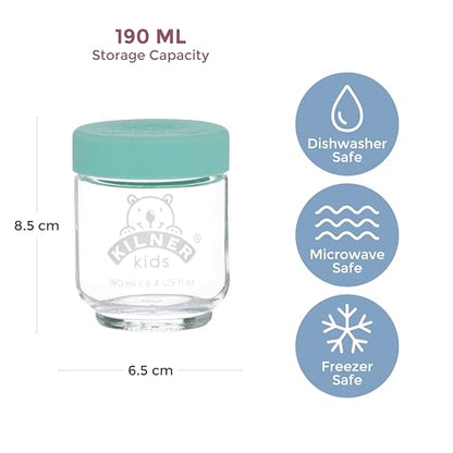 Kilner Kids Set of 6 190 ML Glass Jars