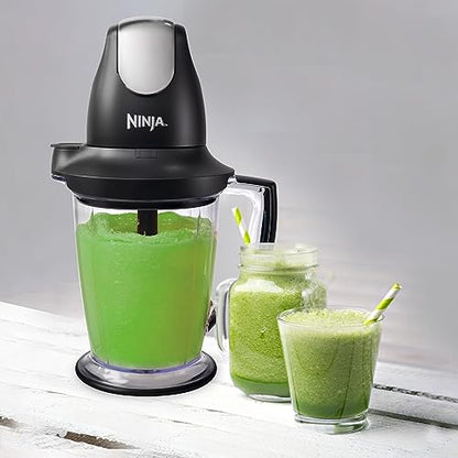 Ninja QB900B Master Prep Food Processor Blender with 48 oz Pitcher & 16 oz Chopping Bowl, Perfect for Frozen Blending & Chopping, 400 Watts, Dishwasher Safe, Countertop, Grey