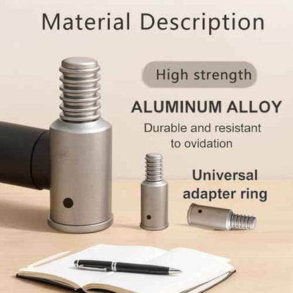 Broom Handle Threaded End Replacement for Extension Poles 1 Inch and 3/4 Inch Threaded Tips for Repairing and Connecting Compatible with Most Standard Broom Extension Poles
