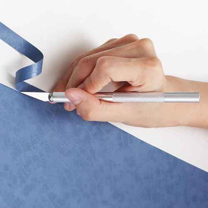 CiCiwind Wallpaper Smoothing Tool Set for Peel and Stick Wallpaper include Red Scraper Blue Felt Scrape Red Tape Measure Knife with 5 Replacement Blades