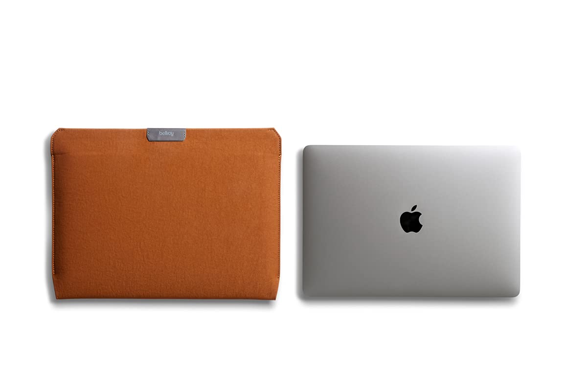 Bellroy Laptop Sleeve (Fits 14 Inch Laptop or MacBook, Slim Protective Case with Magnetic Closure) - Bronze