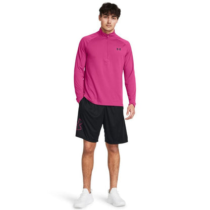 Under Armour Men's Tech Graphic 10" Shorts, (019) Black / / Astro Pink, 3X-Large