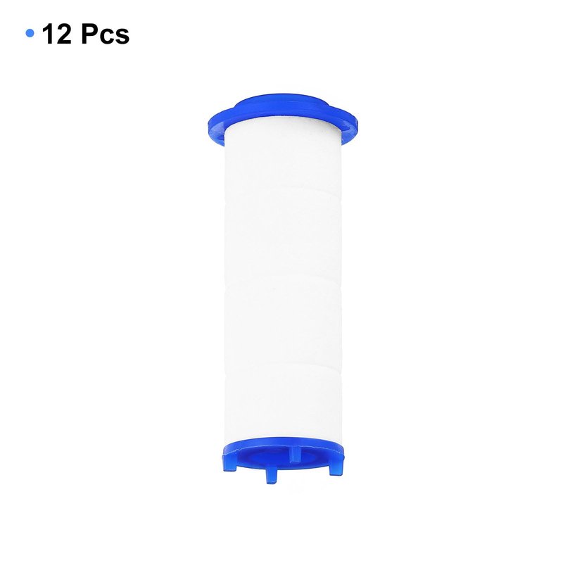 uxcell 12 Pcs Shower Head Filter 2.4 Inch PP Cotton Filter Cartridge Replacement High-Pressure Handheld Fan Shower Jet Sets