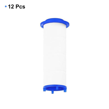 uxcell 12 Pcs Shower Head Filter 2.4 Inch PP Cotton Filter Cartridge Replacement High-Pressure Handheld Fan Shower Jet Sets