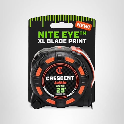 Crescent Lufkin 25 Ft. SHOCKFORCE NITE EYE Magnetic Tape Measure | LM1325B-02