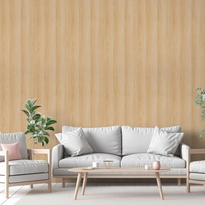 Wood Contact Paper Peel and Stick Wallpaper - Light Wood Grain Contact Paper Self Adhesive Removable Vinyl Film - Waterproof Natural Oak Wallpaper for Countertop Cabinets Table Drawer 15.7" x 118"