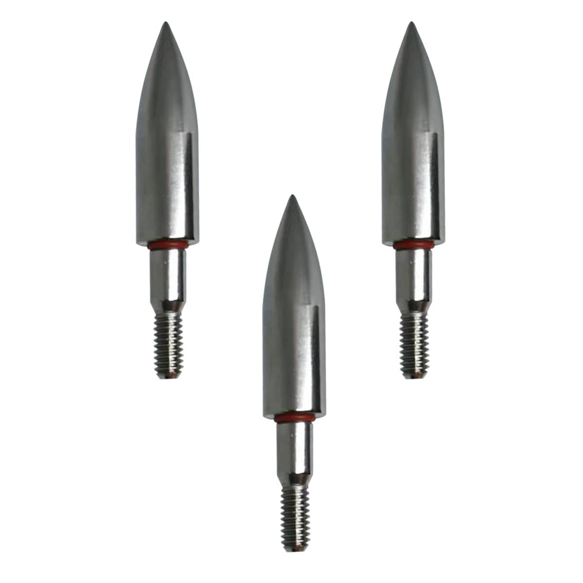 Archery Field Points,Various OD,100/125/150/200 Grains,Easy Pull Various, Stainless Steel Screw in Archery Field Tips(1 Dozen 12 PCS) (9/32″ Combo Shape, 125Grains)
