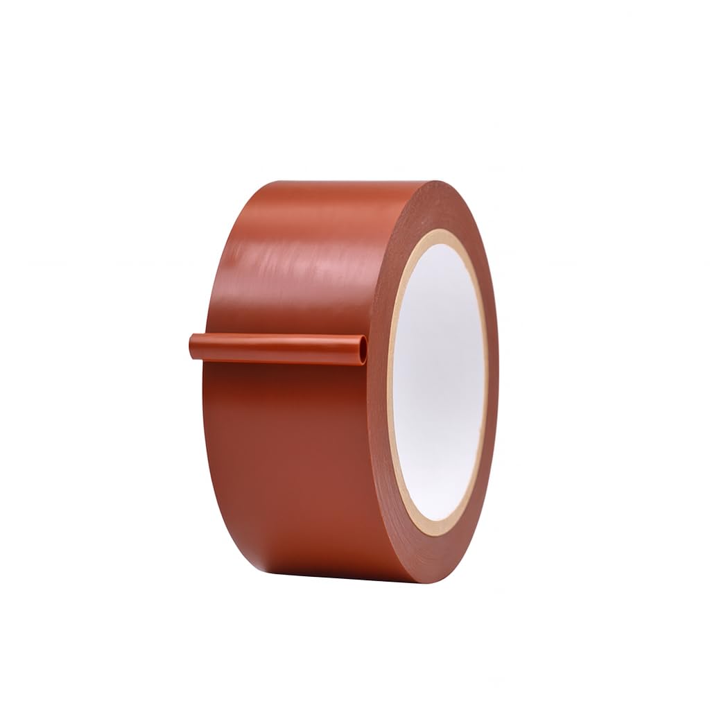 MAT Vinyl Marking Tape Brown - 2 inch x 36 yds. for Safety Floor Marking (School Gym, Restaurants, Warehouse), Dance Floor Splicing, Pinstriping Cars & Boats