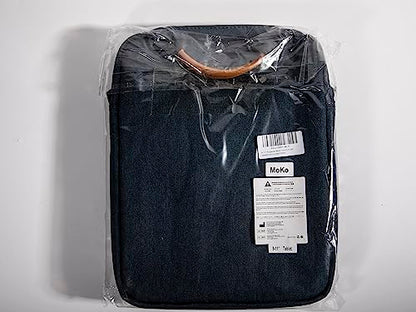 MoKo 15 Inch Laptop Sleeve Bag Fits MacBook Air 15" M2 2023, MacBook Pro 14" M2 2023, Galaxy Tab S9 Utra 14.6" 2023, Handle Carrying Case with Shoulder Strap, Indigo