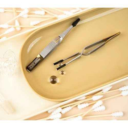 4-Inch Reverse-Action Tweezer with Heat-Resistant Silicone Grip | Precision Triangle Head | Ideal for Handling Small Accessories | Durable & Easy to Use