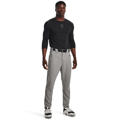 Under Armour Men's Utility Baseball Straight Leg Pant Pipe 22, (080) Baseball Gray/Black/Black, XX-Large