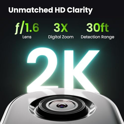 Security Cameras Wireless Outdoor, 2K Outside Camera for Home Security, Battery Camera, Magnetic Mount, AI Detection, Color Night Vision, Spotlight, Waterproof, 2.4GHz WiFi, Cloud & SD Storage