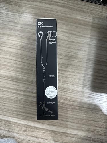SoundMAGIC E80 Wired Earbuds No Microphone HiFi Stereo Audiophile Earphones Noise Isolating in Ear Headphones Comfortable Fit Super Bass Black Red