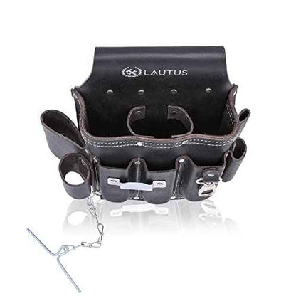 LAUTUS Oiled Tanned Heavy Duty Tool Belt/Pouch/Bag, Framer, Carpenter, Construction, Framers, Handyman, Electrician