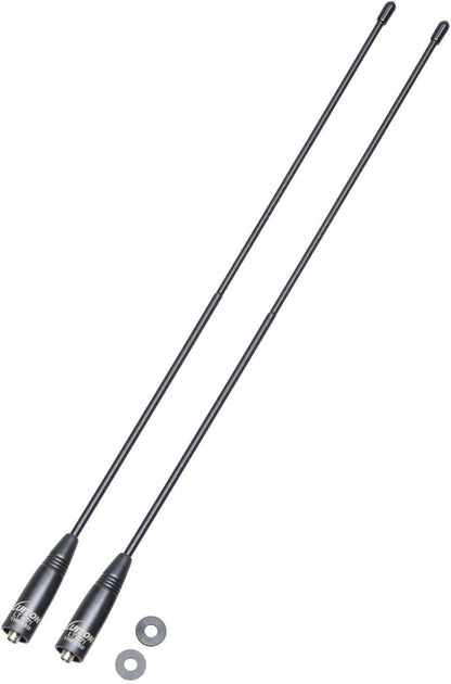 Radio Antenna for BaoFeng UV-5R | Long Range 15.6-Inch VHF/UHF Whip Antenna SMA-Female (2 Pack)