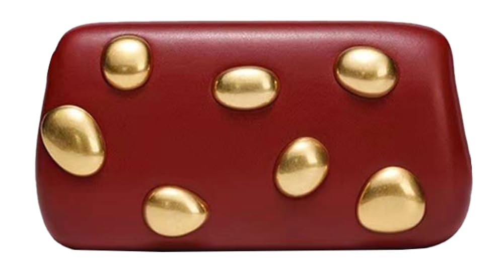 Women PU Leather Clutch Bag Stylish Elegant Clutch Evening Bag Crossbody Handbag Chain Purse for Wedding Party Prom