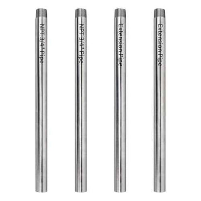 2-Pack 3/4"X30" Heavy Duty Metal Pipe with stardard NPT 3/4" thread Fit for Pipe Clamps