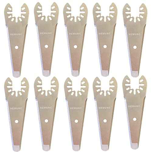 10PCS oscillating Tool Scraper Blades Universal fit Multitool Scraper Blades, Compatible with Dewalt Dremel Rockwell Makita Bosch Fein Multimaster Milwaukee Porter Cable Ridgid Ryobi