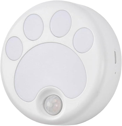 Attivolife Cat Paw Motion Sensor Night Light with Magnetic, USB Rechargeable & Cordless LED Lamp, Cute Kids Wall Light for Hallway, Bedroom, Nursery, Kitchen, Stairway