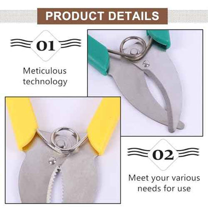 2 PCS Ring Barking Cutter Scissor Professional Grafting Tool Plant Cutters Girdling Shear Garden Tree Ring Cutter for Potted Plant Fruit Tree Orchard