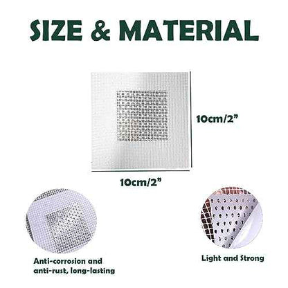 3 Pcs 2 Inch Wall Patch Repair,Drywall Repair Patch Self Adhesive Drywall Patch and Fiberglass Repair Kit,Heavy Duty Dry Wall Hole Repair Patch for Drywall Plasterboard,Plaster Dent Repair