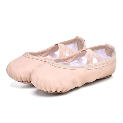 Stelle Ballet Shoes for Girls Toddler Ballet Slippers Soft Leather Boys Dance Shoes for Toddler/Little Kid/Big Kid (Ballet Pink, 9MT)