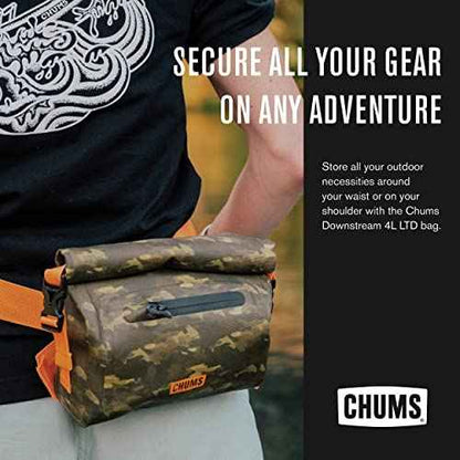 Chums Unisex Chums Downstream 4l Rolltop Dry Bag Shoulder Bag Waist Pack, Gray/Blue, One-Size