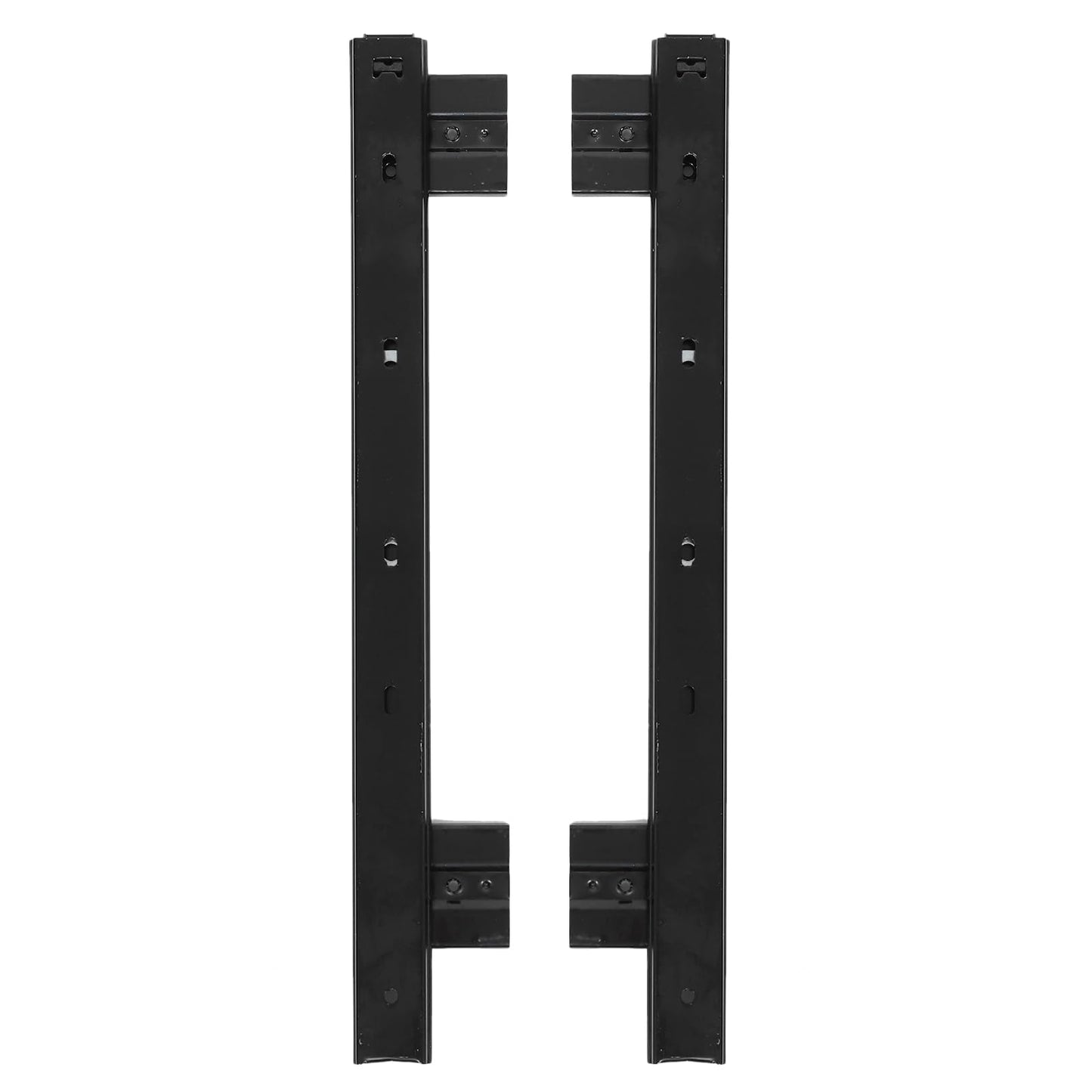 Veemoon Under Desk Keyboard Sliding Rails, 14-23 Inch Ball Bearing Slides Hardware Kit Pull Out Computer Keyboard Tray Slides Adjustable Hanging Rail Bracket Telescopic Drawer Runners (27MM Width)