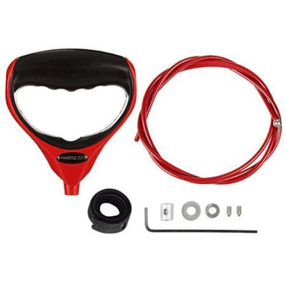 T-H Marine G-Force Heavy-Duty Trolling Motor Replacement Handle, Cushioned Grip, Lift & Release Cord with Nylon Jacketed Stainless Steel Cable - Red