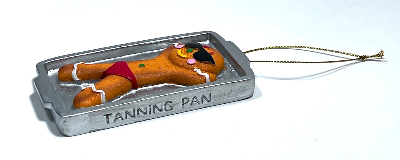 Streamline Crooked Christmas Ornament- Gingerbread Tan