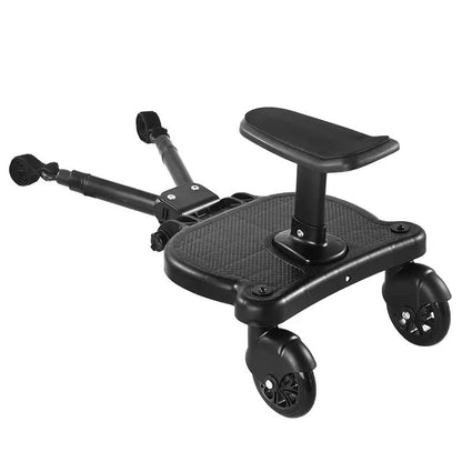 VLIEOVHN Universal Toddlers Stroller Board Kids Buggy Pushchair Jogger Travel Pram Buggy Board 2in1 Detachable Seat Or Stand Ride-on Connector Pram Accessories