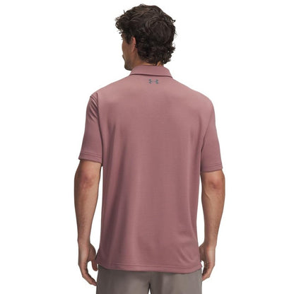 Under Armour Men's Tech Golf Polo, (651) Maroon Mist / / Pitch Gray, X-Large