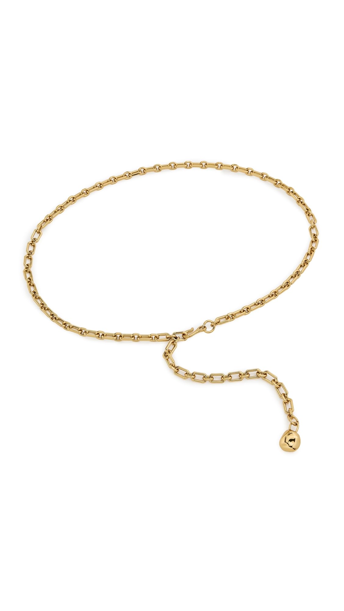 Madewell Women's Loop Chain Belt, Coffee Gold, XL-XXL