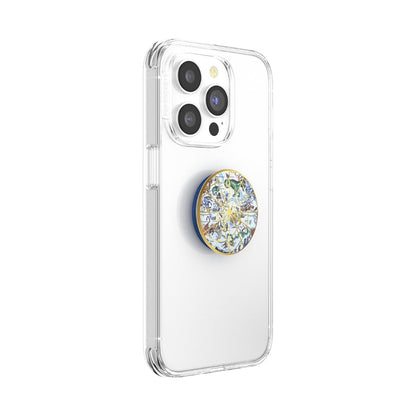 PopSockets Phone Grip for MagSafe with Kickstand, Magnetic Stand, Swappable Top, Secure Hold for iPhone MagSafe Cases, Phone & Tablet Grip - Clear