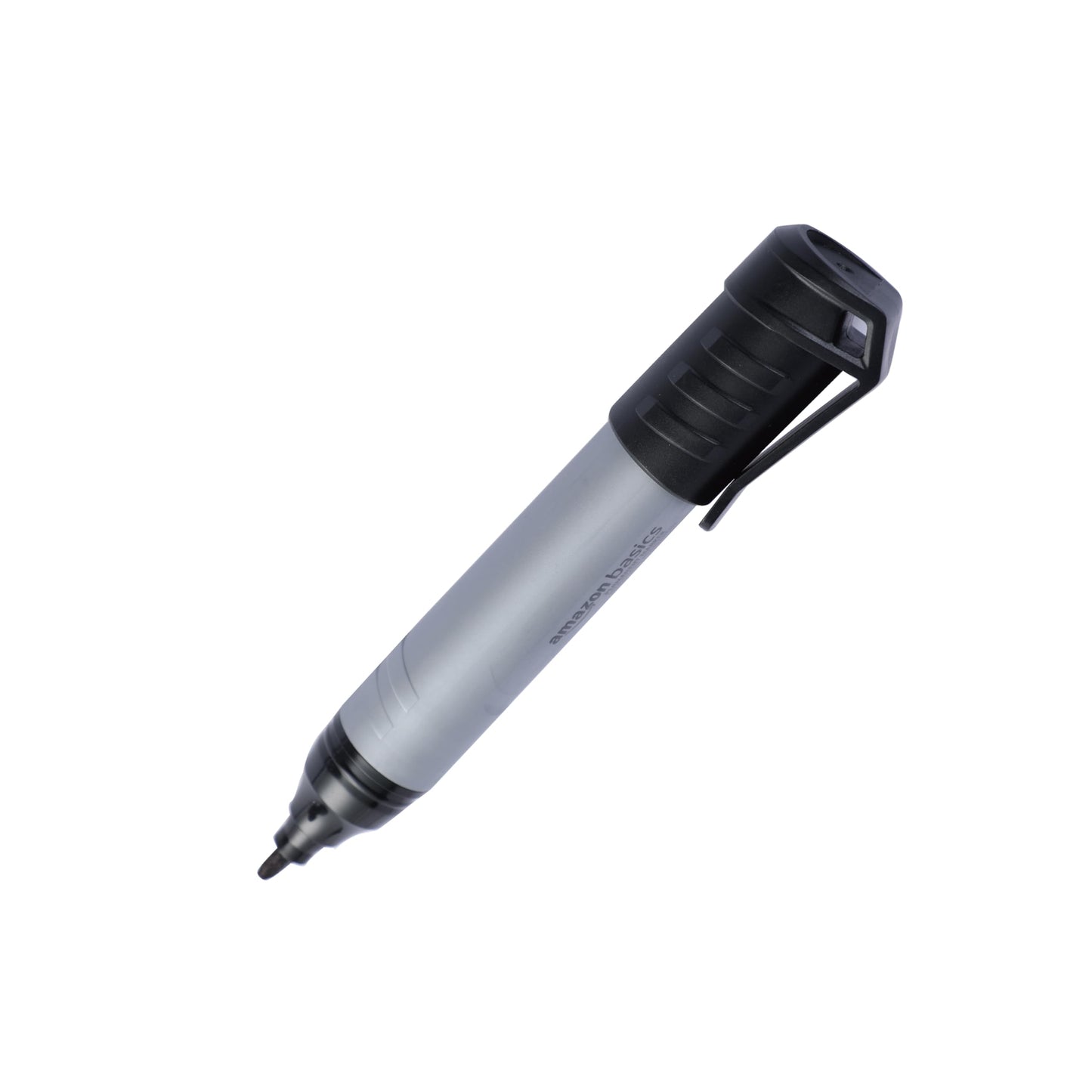 Amazon Basics Large Chisel Tip Permanent Markers, Quick Drying, Fade Resistant, Black, 12-Pack