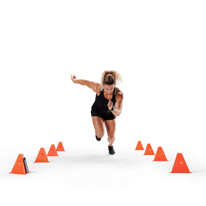 JAWKU Speed Cones Training System for Agility, Speed, Drills and Athletic Sports Training, 10 Cones