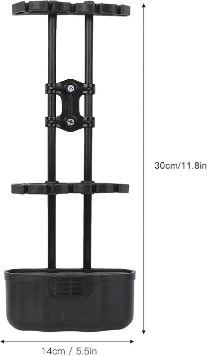 5 Arrows Quiver - Quick Release Left-Handed Vibration Absorbing Holder for Compound & Recurve Bows