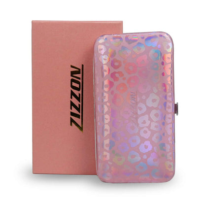 ZIZZON Nail Clippers Kit Manicure Pedicure set with Holographic Case(Purple)
