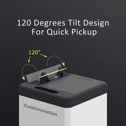 Innovation Automatic Auto Toothpick Dispenser, Smart Toothpick Holder Box, Infrared Sensor Toothpick Box for Home Restaurant Office (White)