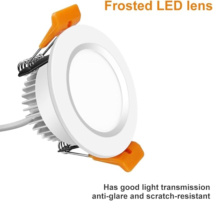 inShareplus 2 Inch LED Recessed Lighting, Downlight Dimmable 3W (35W Equivalent), 3000K Warm White, CRI80, Recessed Light Fixtures with LED Driver (1 Pack)