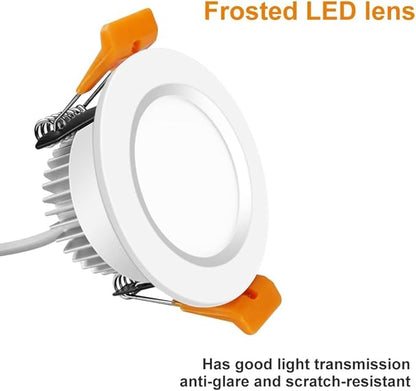 inShareplus 2 Inch LED Recessed Lighting, Downlight Dimmable 3W (35W Equivalent), 3000K Warm White, CRI80, Recessed Light Fixtures with LED Driver (1 Pack)