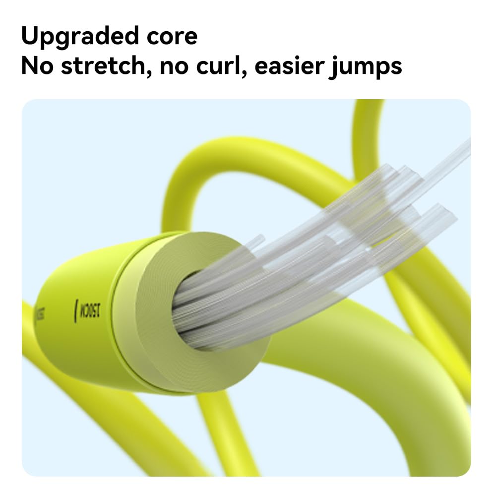 JOINROPE Kids Jump Rope for Children-Adjustable Speed Skipping Rope with Dual Bearings, Segmented Anti-Tangle Cord, Silicone Handles, Indoor Outdoor Fitness Toy for Boys & Girls (Purple)