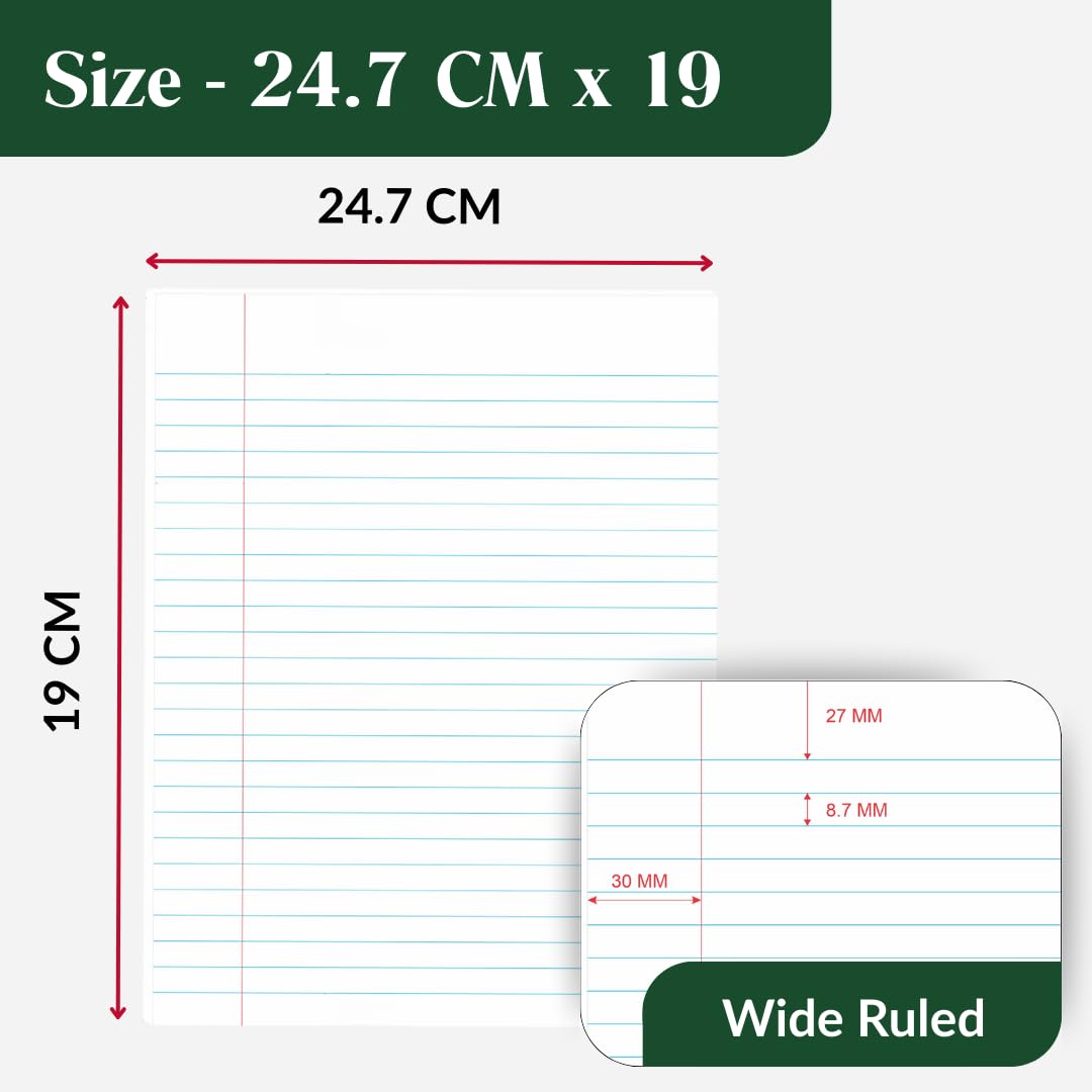 ECONAMA Composition Notebooks Pack of 10 Wide Ruled 200 Pages (100 Sheets) 9.75"x7.5" Black Marble Carbon Neutral Recyclable Paper Eco-Friendly School & Office Supplies For Students and Professionals