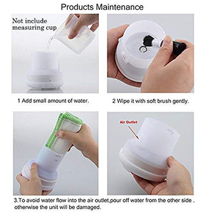URPOWER Essential Oil Diffusers for Home with 7 LED Color Changing Lights, Timer & Auto-Off Ultrasonic Aromatherapy Diffuser Cool Mist Humidifer Scent Diffuser for Bedroom, Office, Yoga
