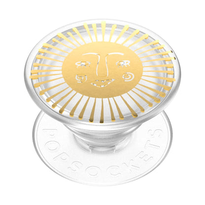 PopSockets Phone Grip for MagSafe with Kickstand, Magnetic Stand, Swappable Top, Secure Hold for iPhone MagSafe Cases, Phone & Tablet Grip - Clear