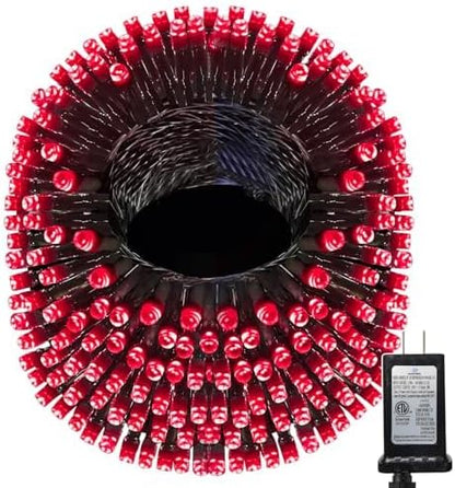 393 FT 1000 LED String Lights Outdoor Indoor, Christams String Lights Waterproof 8 Modes & Timer, Fairy Lights Plug in for Bedroom, Weeding, Patio, Party, Holiday,Christmas Decor (Red)