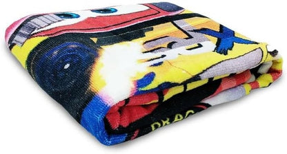 Kids Licensed Character Beach & Hooded Bath Towel - Soft & Absorbent | Cars, 40 x 60 Inches