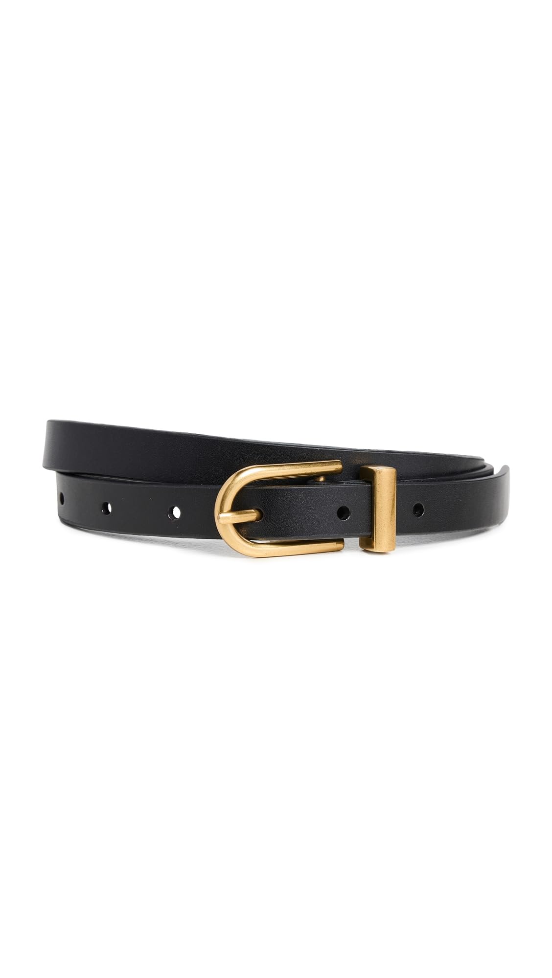 FRAME Women's Petit Simple Art Deco Belt, Black, S